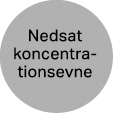 Nedsat koncentra­tionsevne